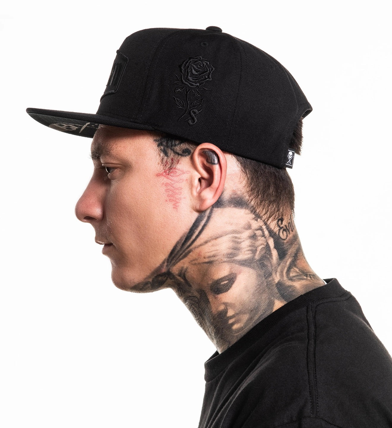 SULLEN CLOTHING LAST RITES BLACK SNAPBACK CAP