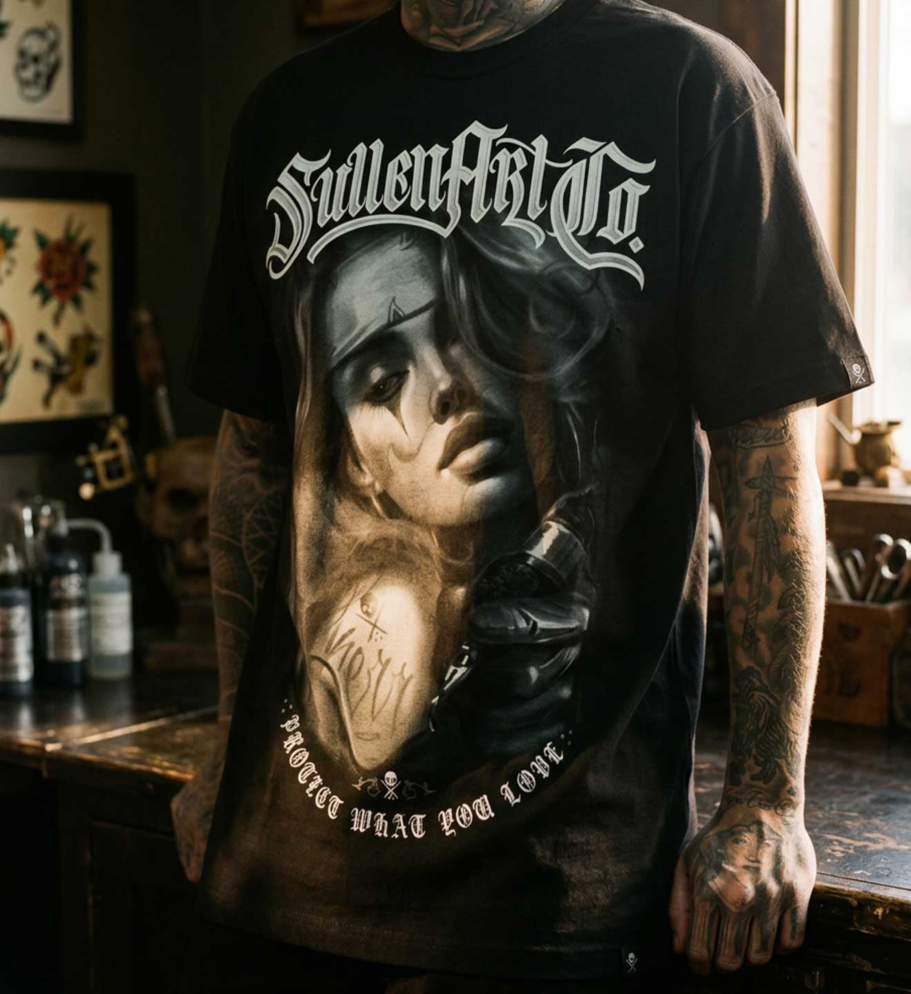 SULLEN CLOTHING GREY SCALE "1 TON" OVERSIZED HEAVYWEIGHT PREMIUM T-SHIRT