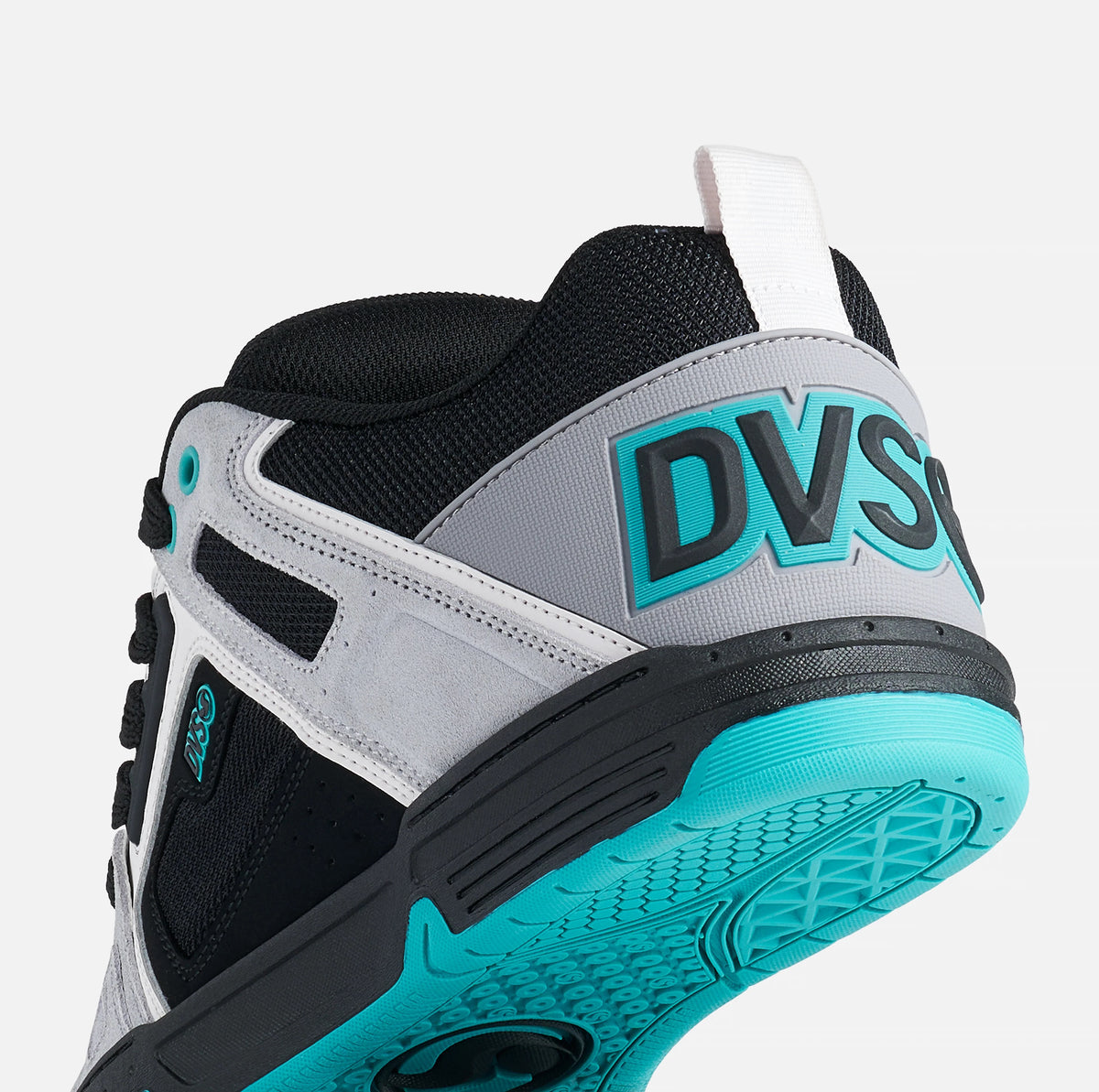 DVS COMANCHE SKATE SHOES GREY BLACK TEAL TRAINERS
