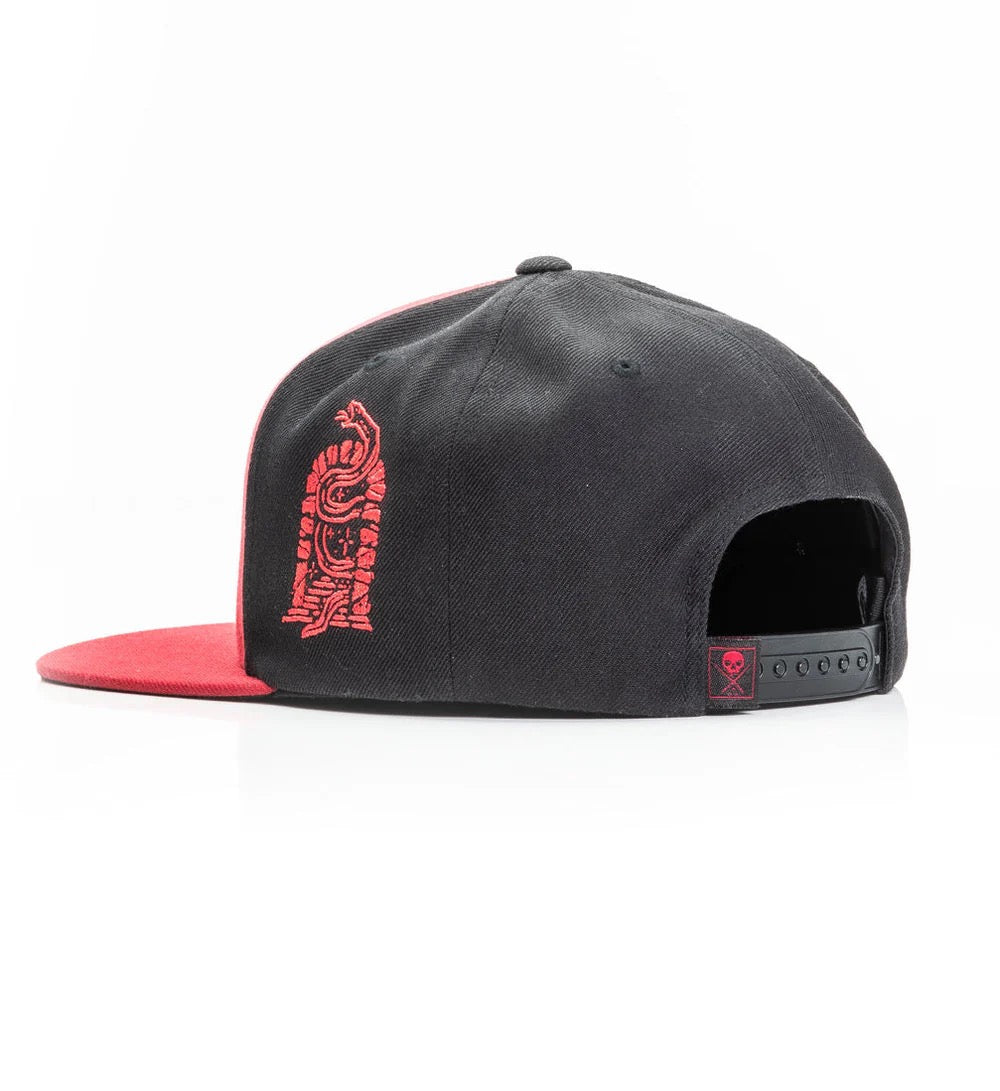 SULLEN CLOTHING AFTERLIFE RED & BLACK SNAPBACK CAP
