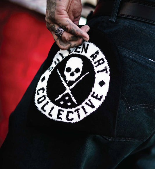 SULLEN CLOTHING BOH SKULL CAP BLACK BEANIE HAT