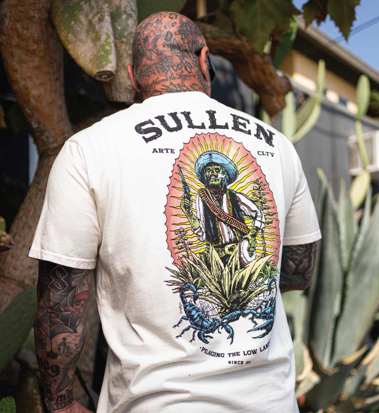 SULLEN CLOTHING LOW LANDS WHITE PREMIUM T-SHIRT