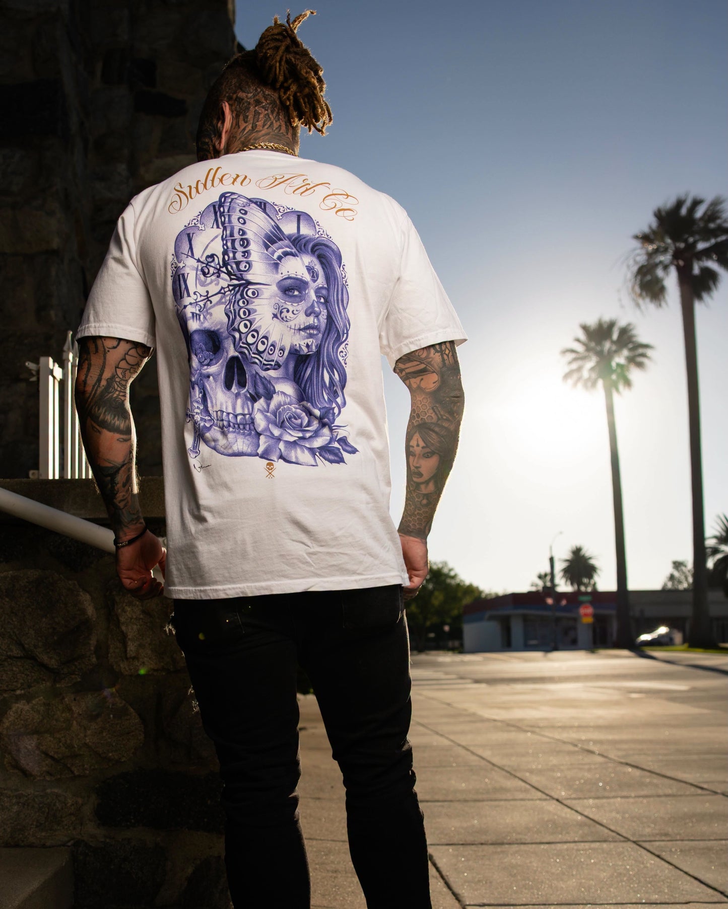 SULLEN CLOTHING NATHAN HARKER WHITE PREMIUM T-SHIRT