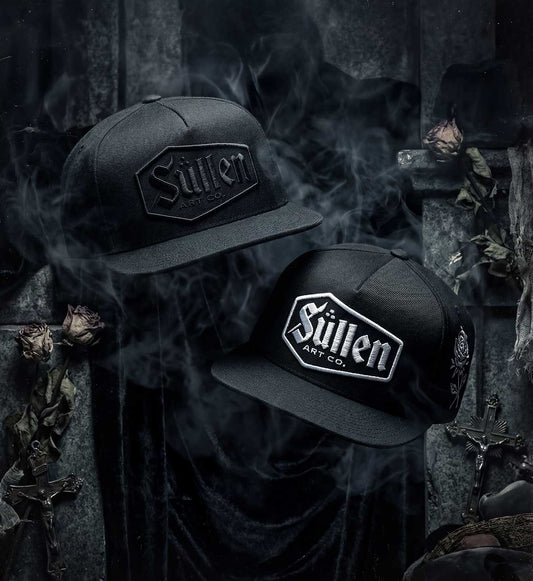 SULLEN CLOTHING LAST RITES BLACK SNAPBACK CAP