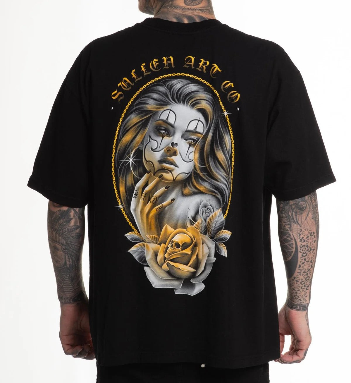 SULLEN CLOTHING GOLD GAZE "1 TON" OVERSIZED HEAVYWEIGHT PREMIUM T-SHIRT