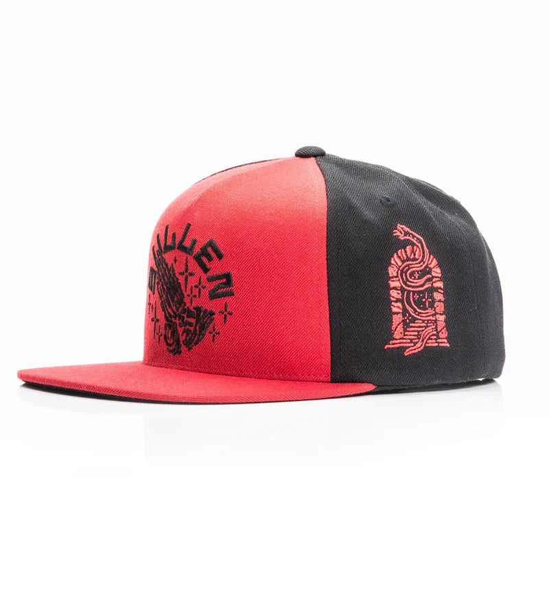 SULLEN CLOTHING AFTERLIFE RED & BLACK SNAPBACK CAP