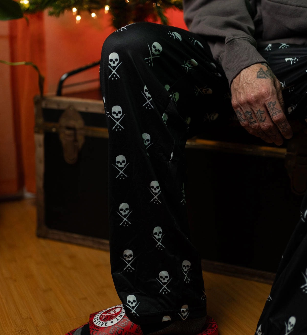 SULLEN CLOTHING BADGE BLACK PAJAMA PANT