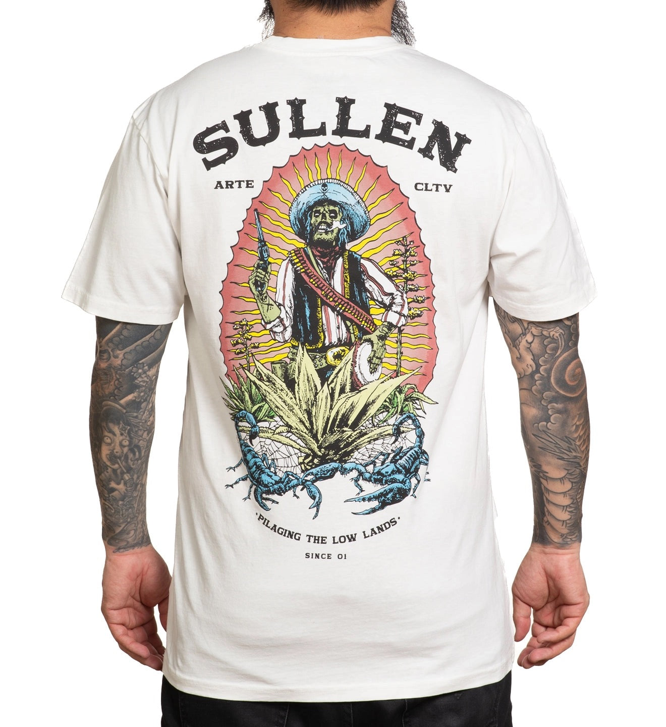 SULLEN CLOTHING LOW LANDS WHITE PREMIUM T-SHIRT