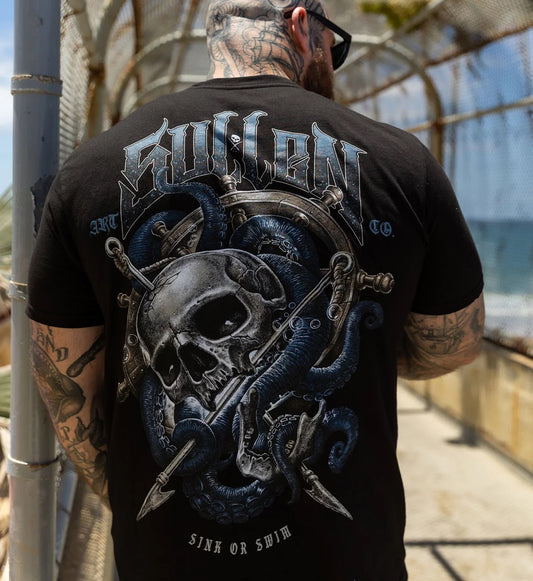 SULLEN CLOTHING HARPOON SKULL PREMIUM T-SHIRT