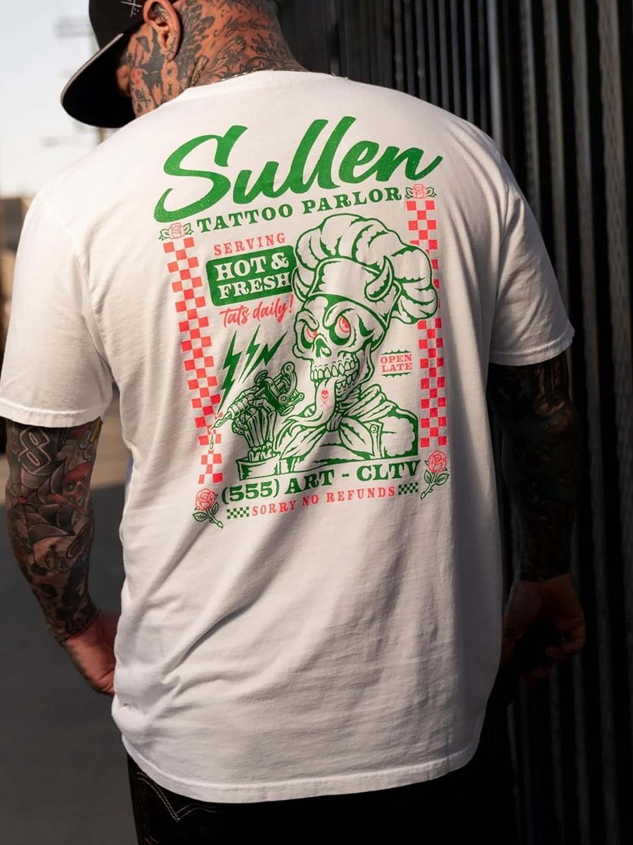 SULLEN CLOTHING HOT AND FRESH PREMIUM WHITE T-SHIRT