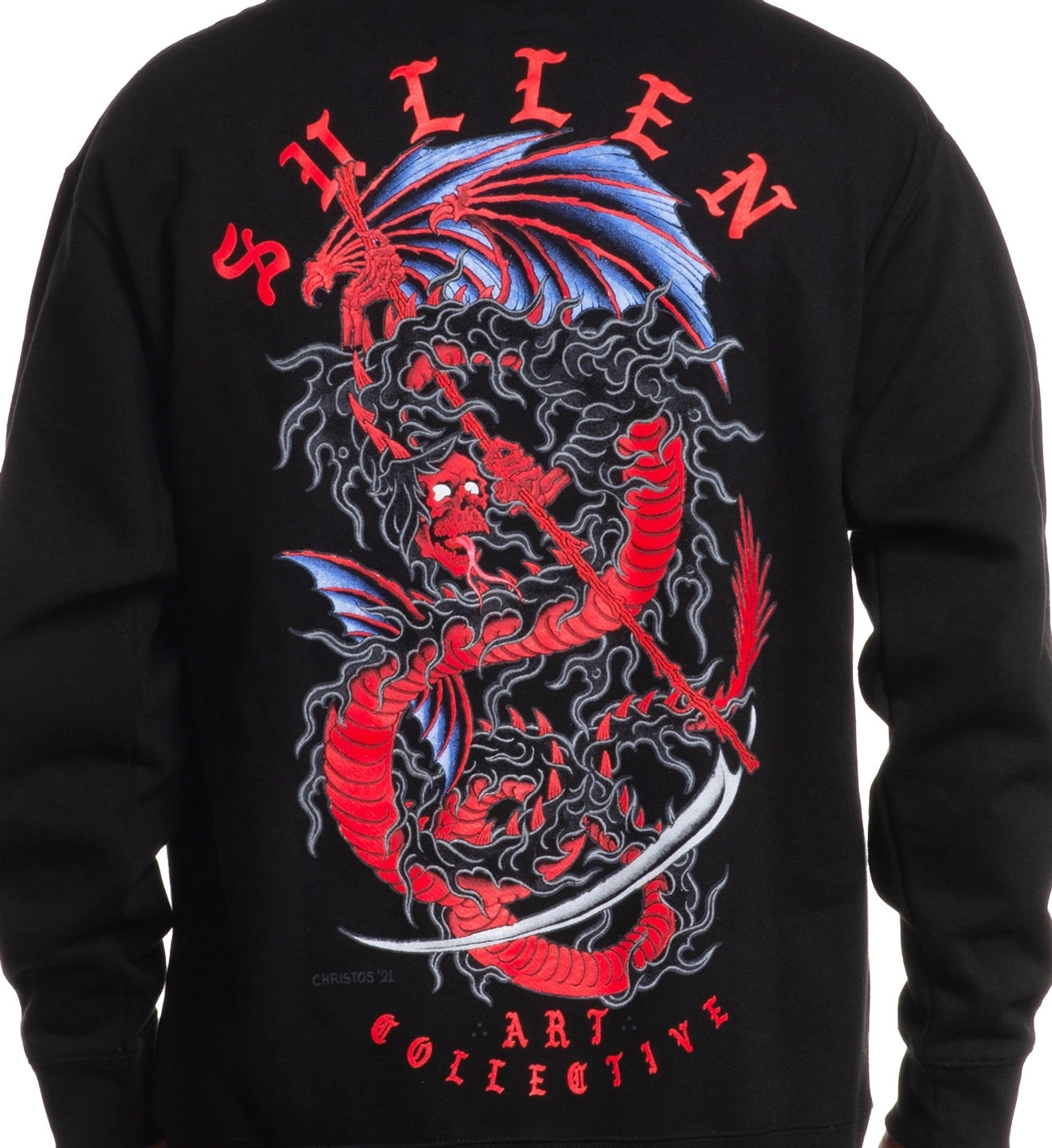 SULLEN CLOTHING REAPER DRAGON ZIP HOODIE