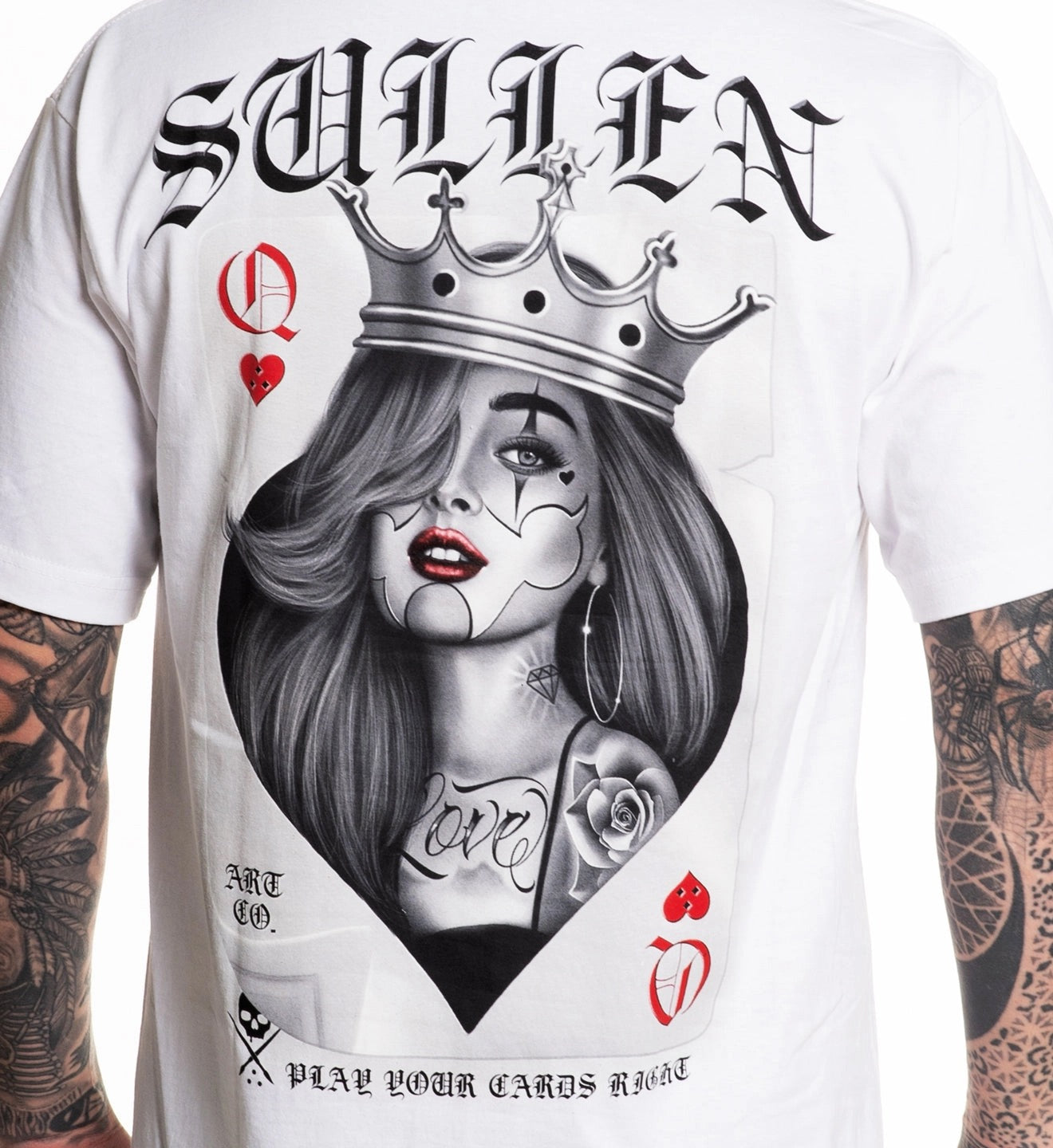 SULLEN CLOTHING QUEEN OF LOVE WHITE STANDARD T-SHIRT