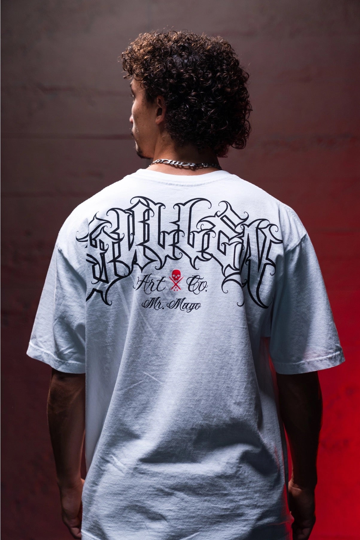 SULLEN CLOTHING MR. MAGO "1 TON" WHITE PREMIUM HEAVYWEIGHT T-SHIRT