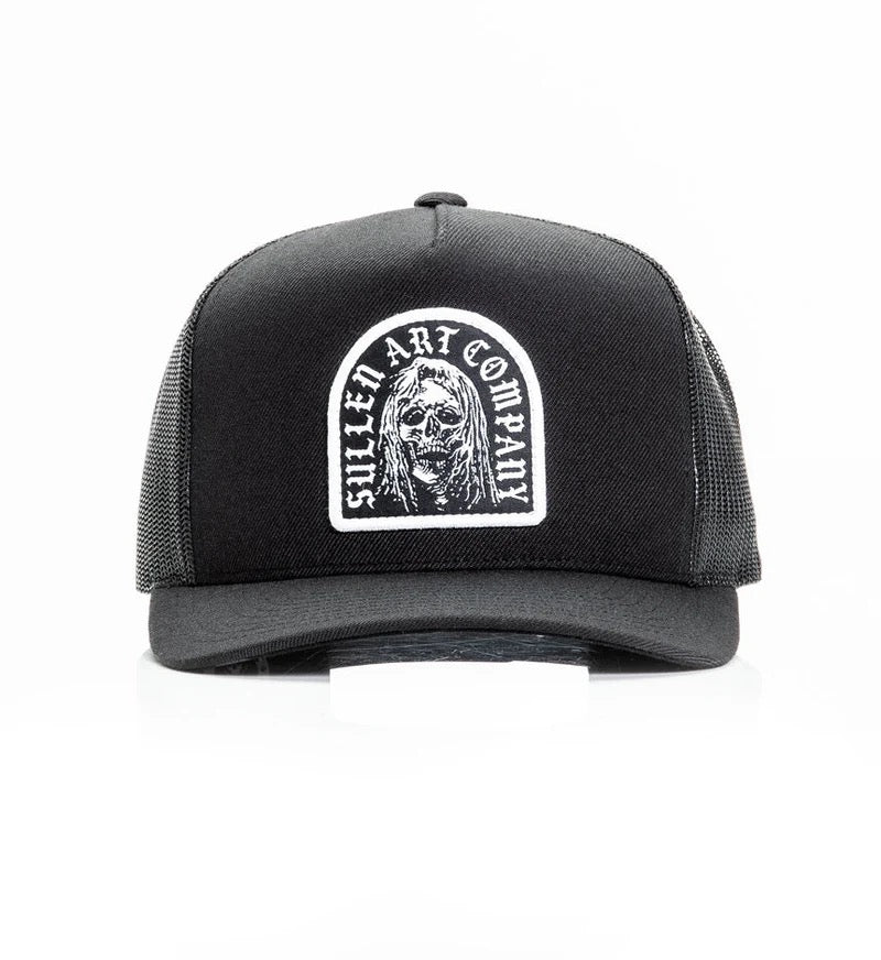 SULLEN CLOTHING CREAPER BLACK SNAPBACK TRUCKER CAP HAT