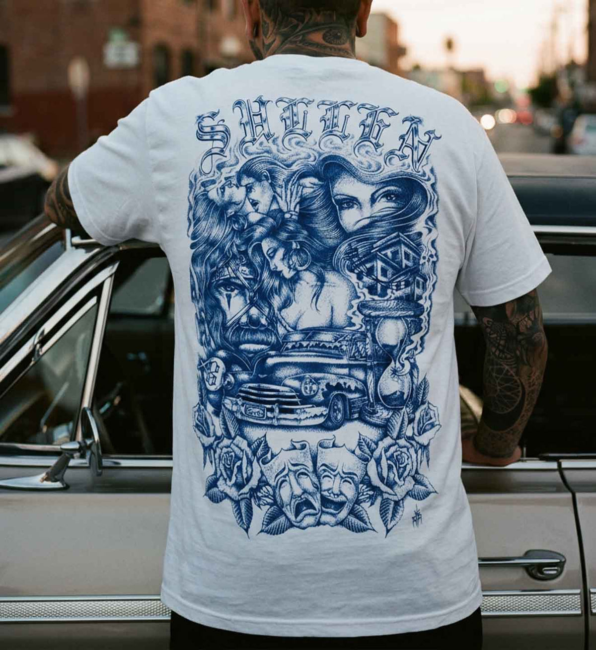 SULLEN CLOTHING SAD BOY WHITE STANDARD T-SHIRT