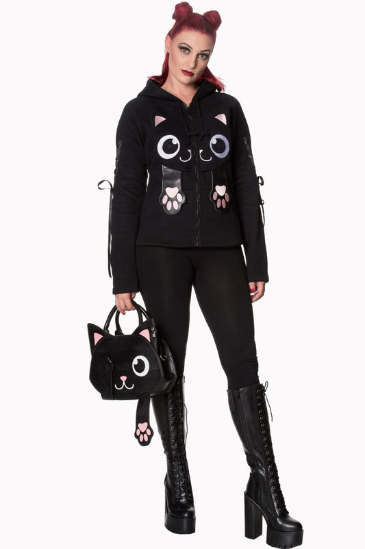 BANNED BLACK CAT BAG OF TRICKS HANDBAG BG7203
