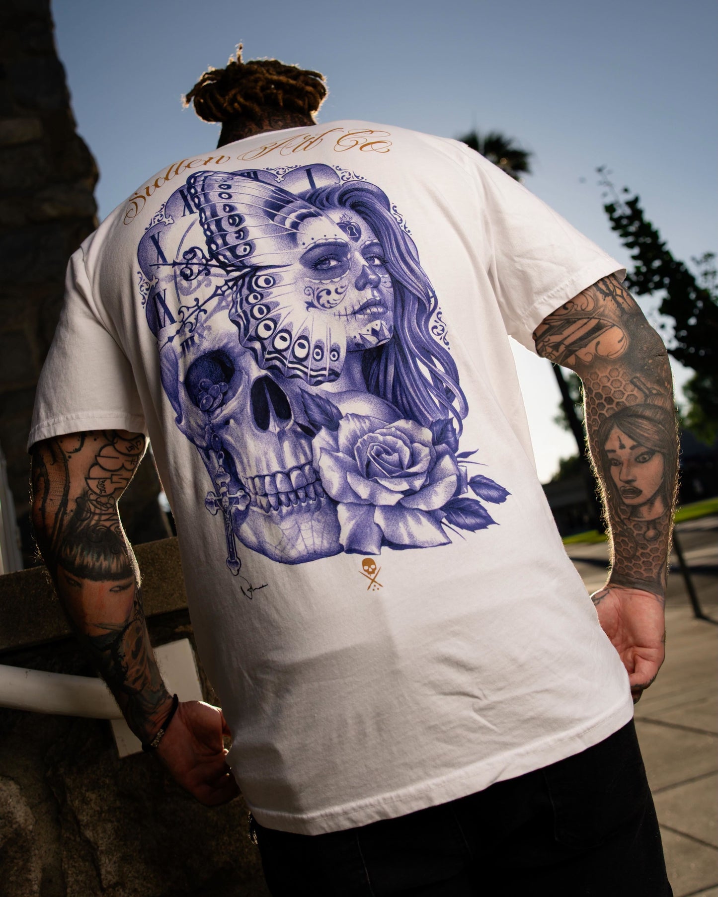 SULLEN CLOTHING NATHAN HARKER WHITE PREMIUM T-SHIRT