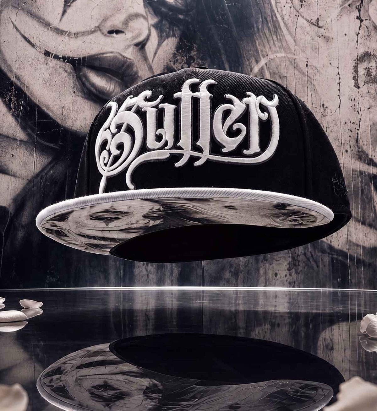SULLEN CLOTHING SWEET PAYASA BLACK & GREY SNAPBACK CAP