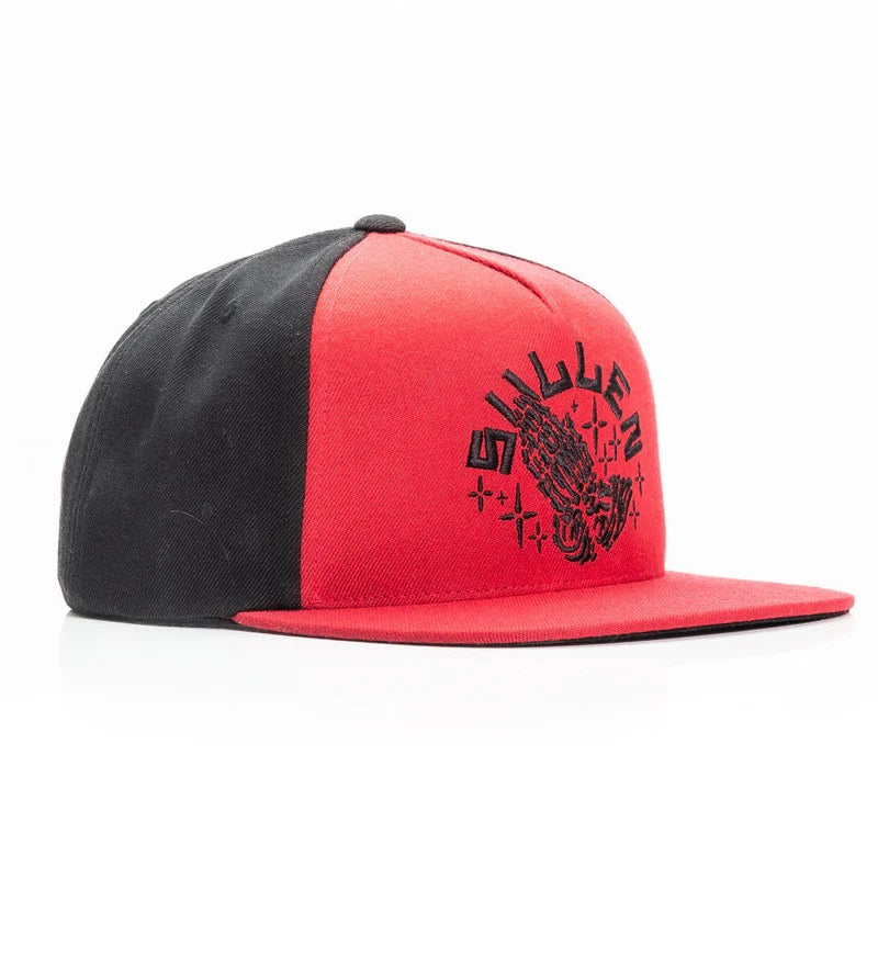 SULLEN CLOTHING AFTERLIFE RED & BLACK SNAPBACK CAP