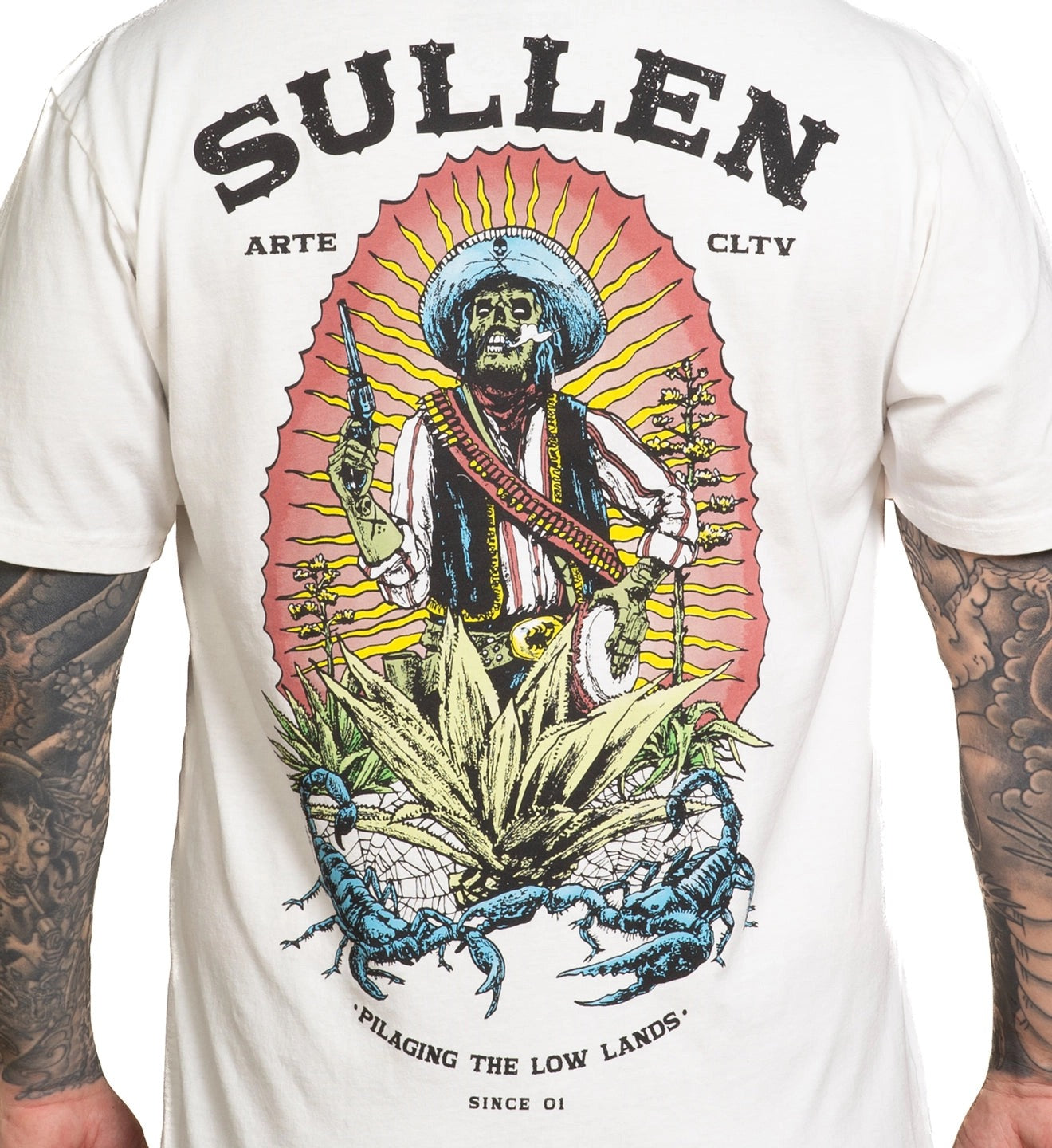 SULLEN CLOTHING LOW LANDS WHITE PREMIUM T-SHIRT