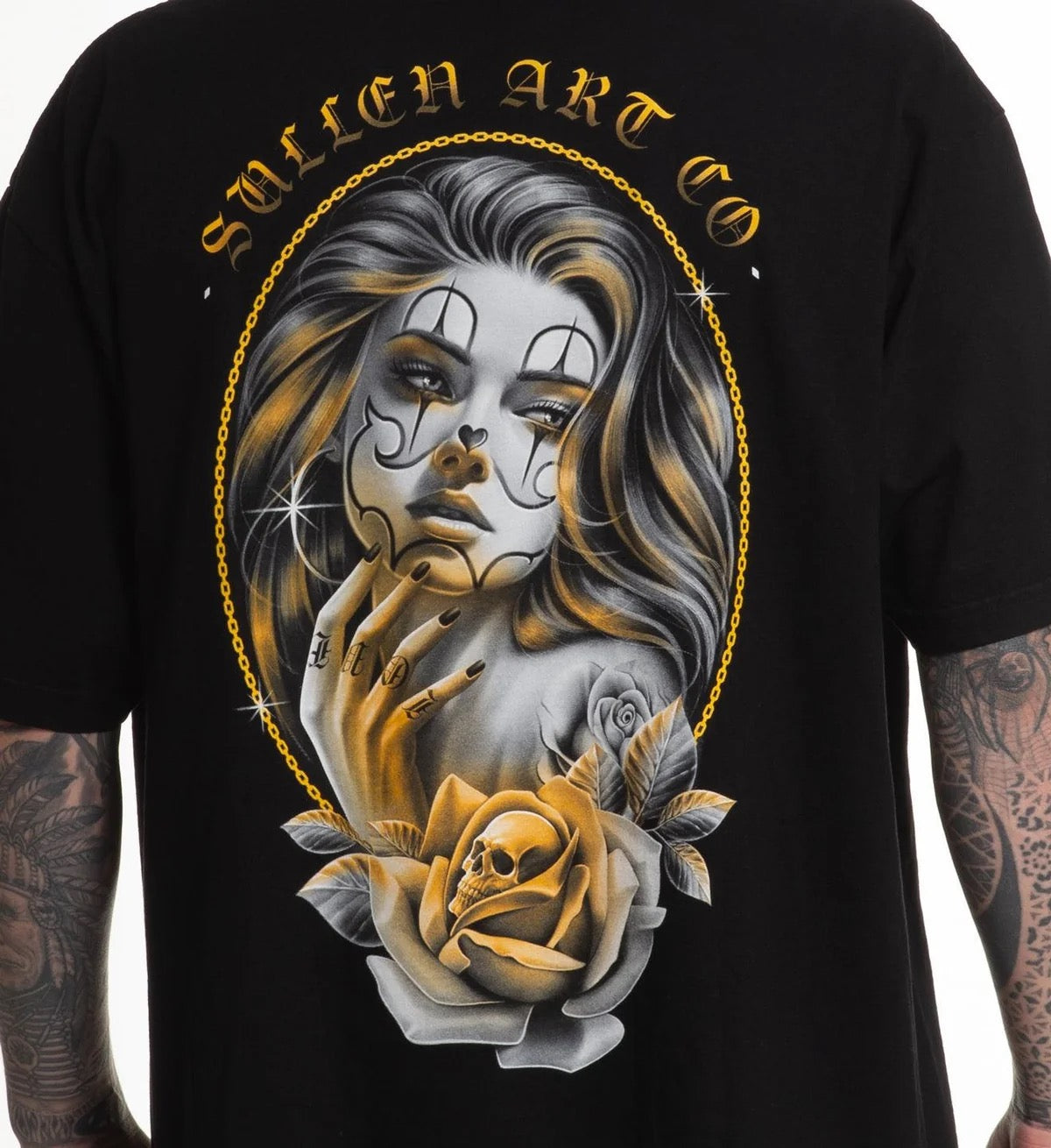 SULLEN CLOTHING GOLD GAZE "1 TON" OVERSIZED HEAVYWEIGHT PREMIUM T-SHIRT
