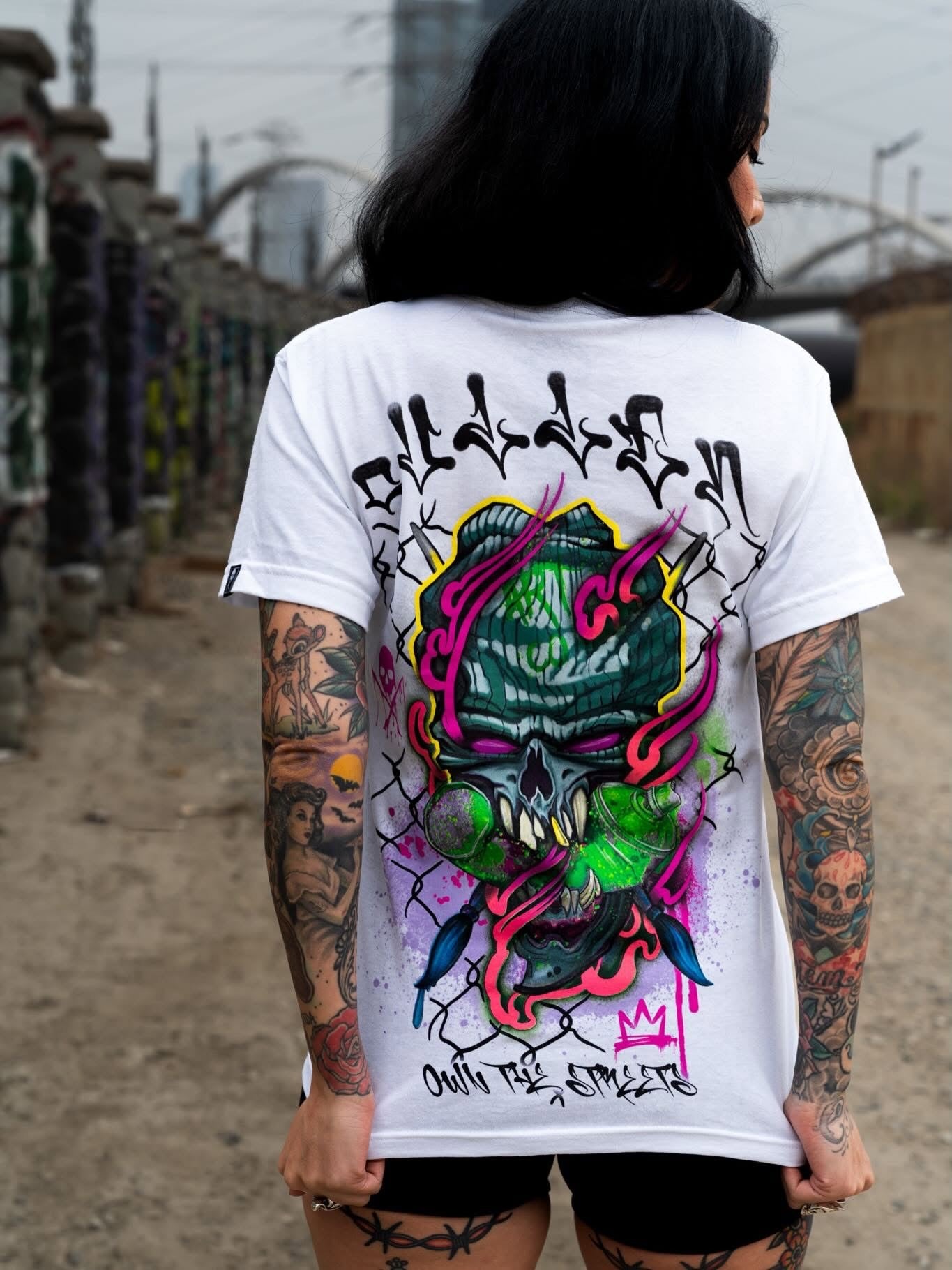 SULLEN CLOTHING CHEMICAL SWIRL WHITE STANDARD T-SHIRT