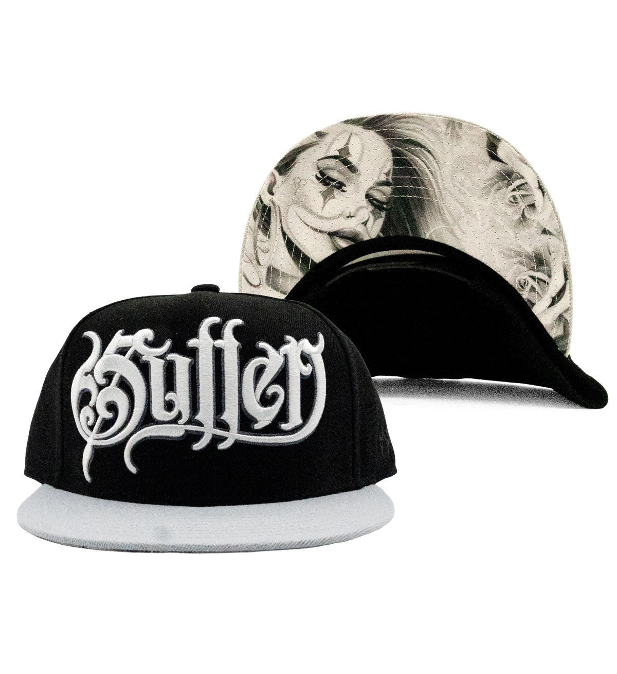 SULLEN CLOTHING SWEET PAYASA BLACK & GREY SNAPBACK CAP