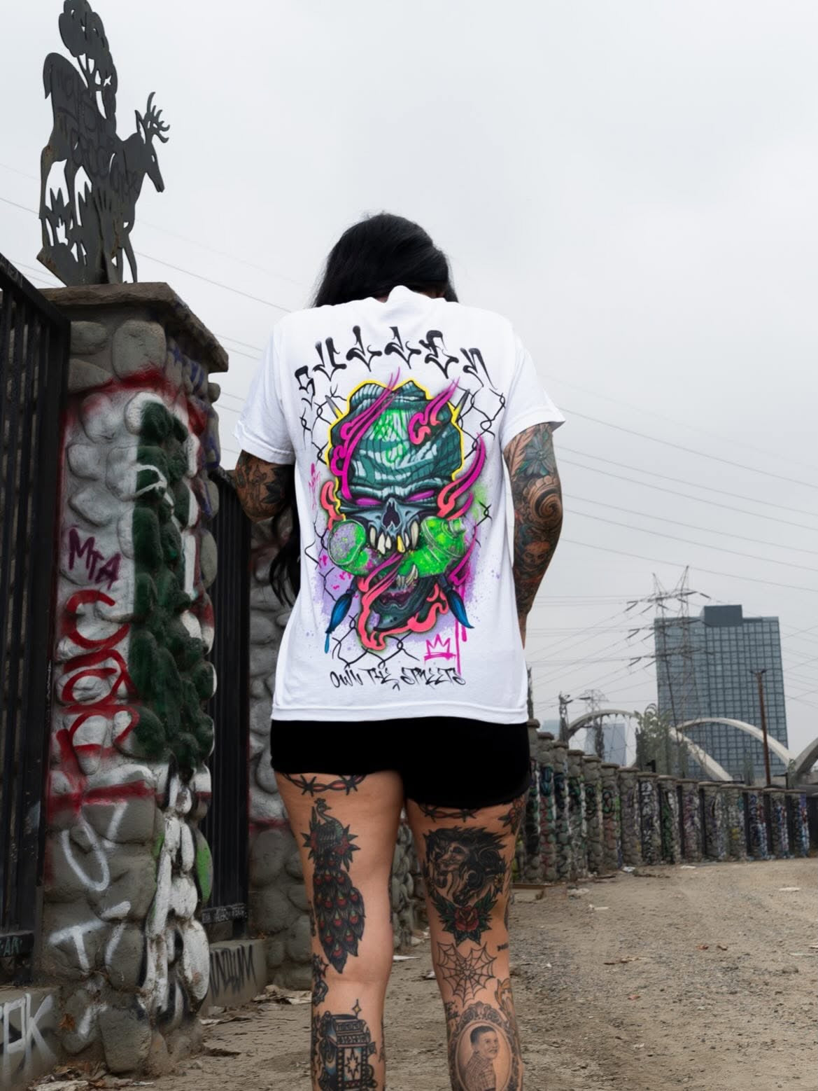 SULLEN CLOTHING CHEMICAL SWIRL WHITE STANDARD T-SHIRT