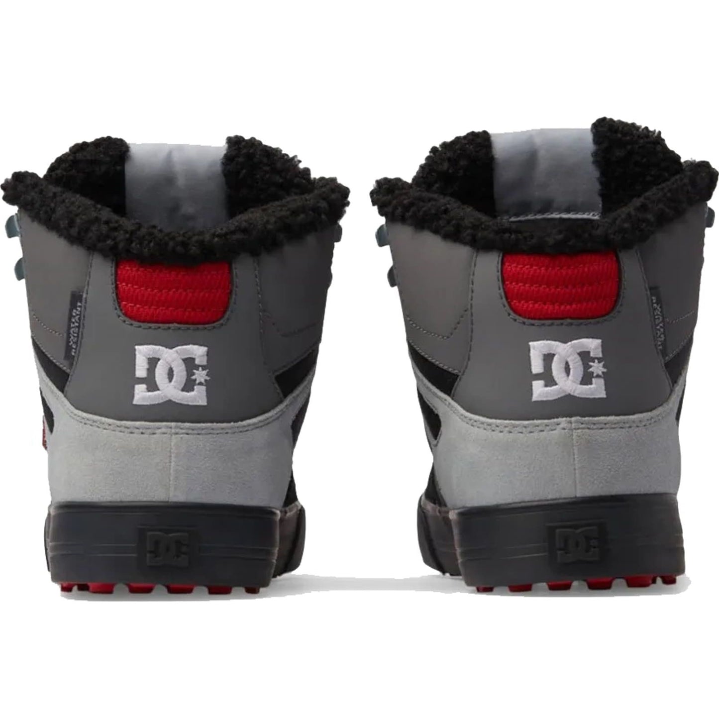 DC SHOES PURE HIGH TOP WC WNT GREY BLACK RED TRAINERS