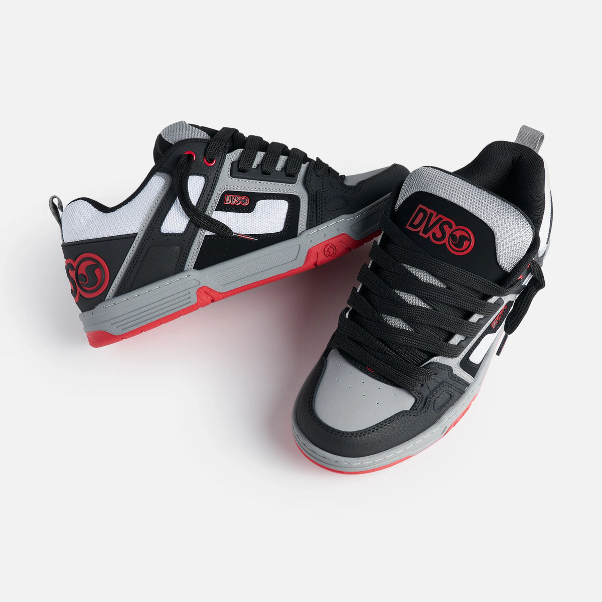 DVS COMANCHE SKATE SHOES BLACK WHITE CHARCOAL TRAINERS
