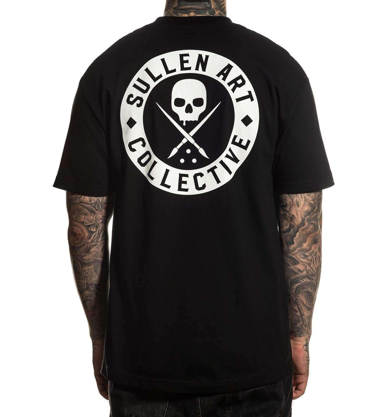 SULLEN CLOTHING CLASSIC BADGE STANDARD BLACK & WHITE  T-SHIRT