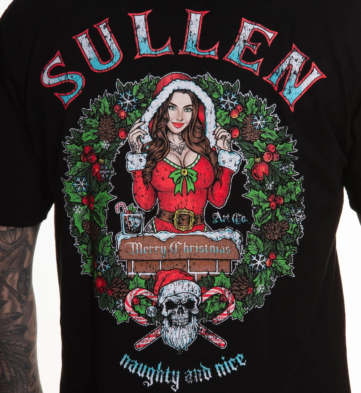SULLEN CLOTHING NAUGHTY AND NICE PREMIUM T-SHIRT