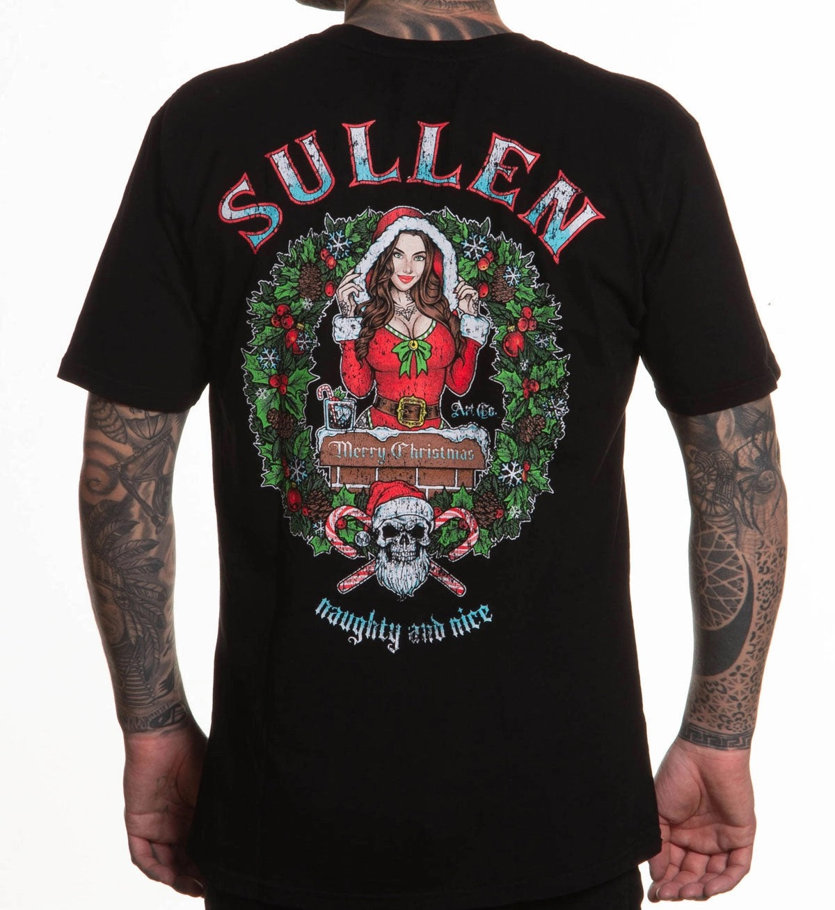 SULLEN CLOTHING NAUGHTY AND NICE PREMIUM T-SHIRT
