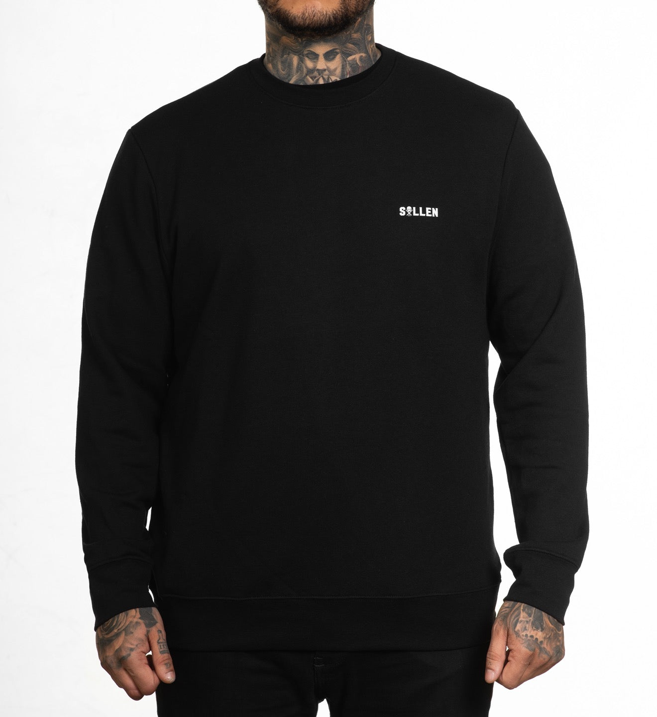 SULLEN CLOTHING MARK CREW BLACK SWEATSHIRT