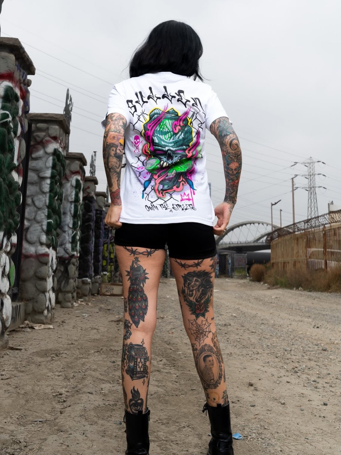 SULLEN CLOTHING CHEMICAL SWIRL WHITE STANDARD T-SHIRT