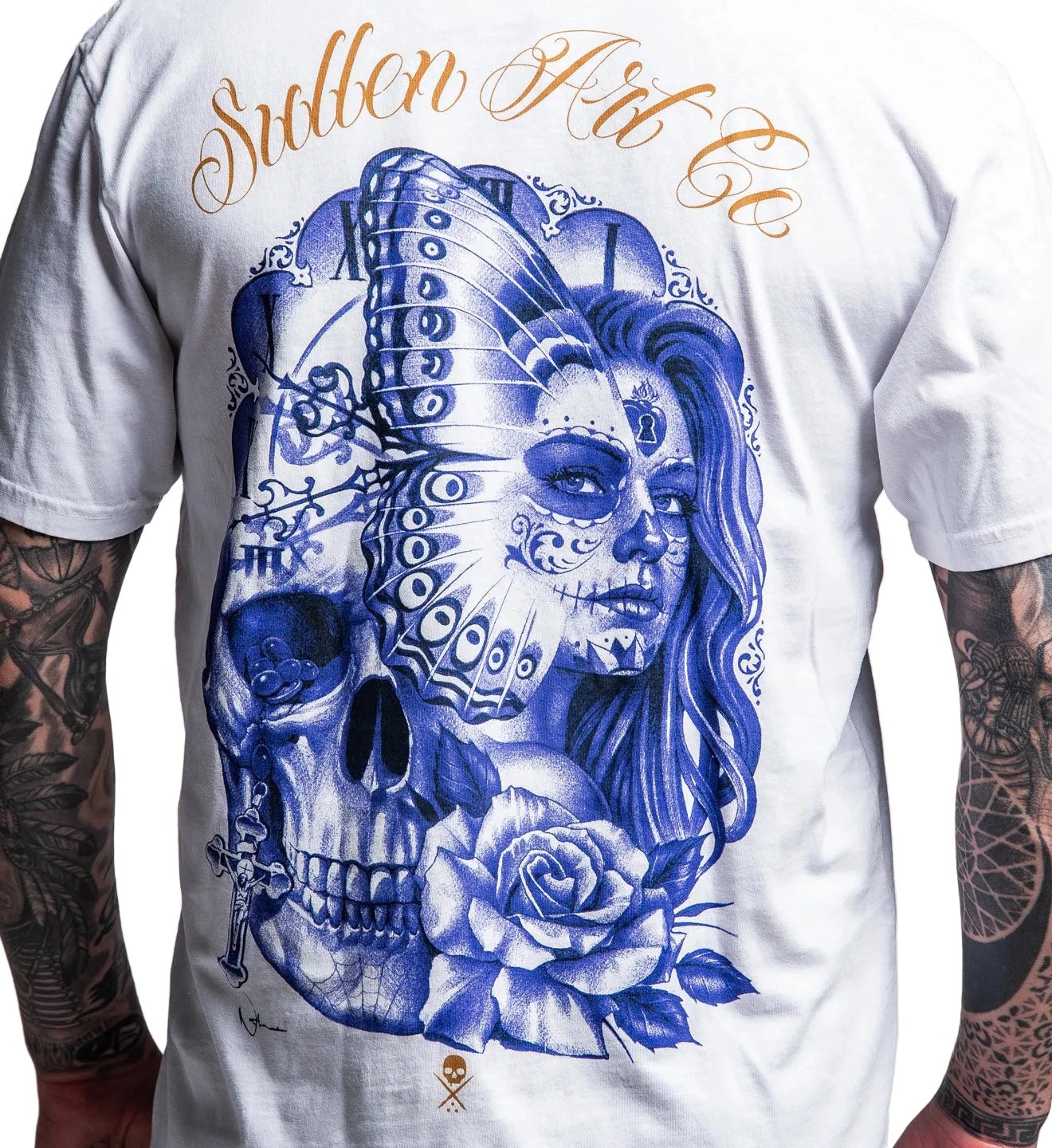 SULLEN CLOTHING NATHAN HARKER WHITE PREMIUM T-SHIRT