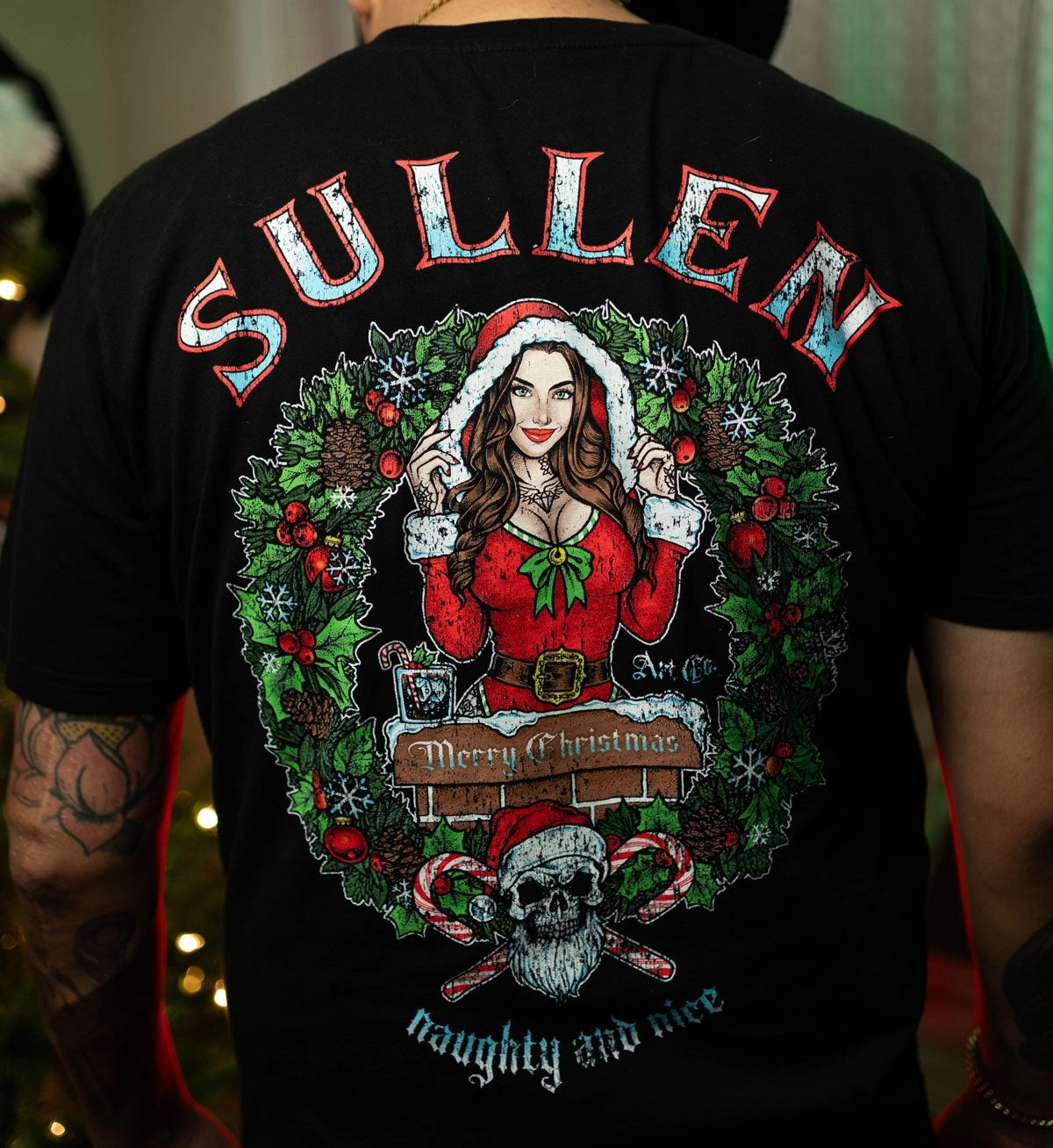 SULLEN CLOTHING NAUGHTY AND NICE PREMIUM T-SHIRT