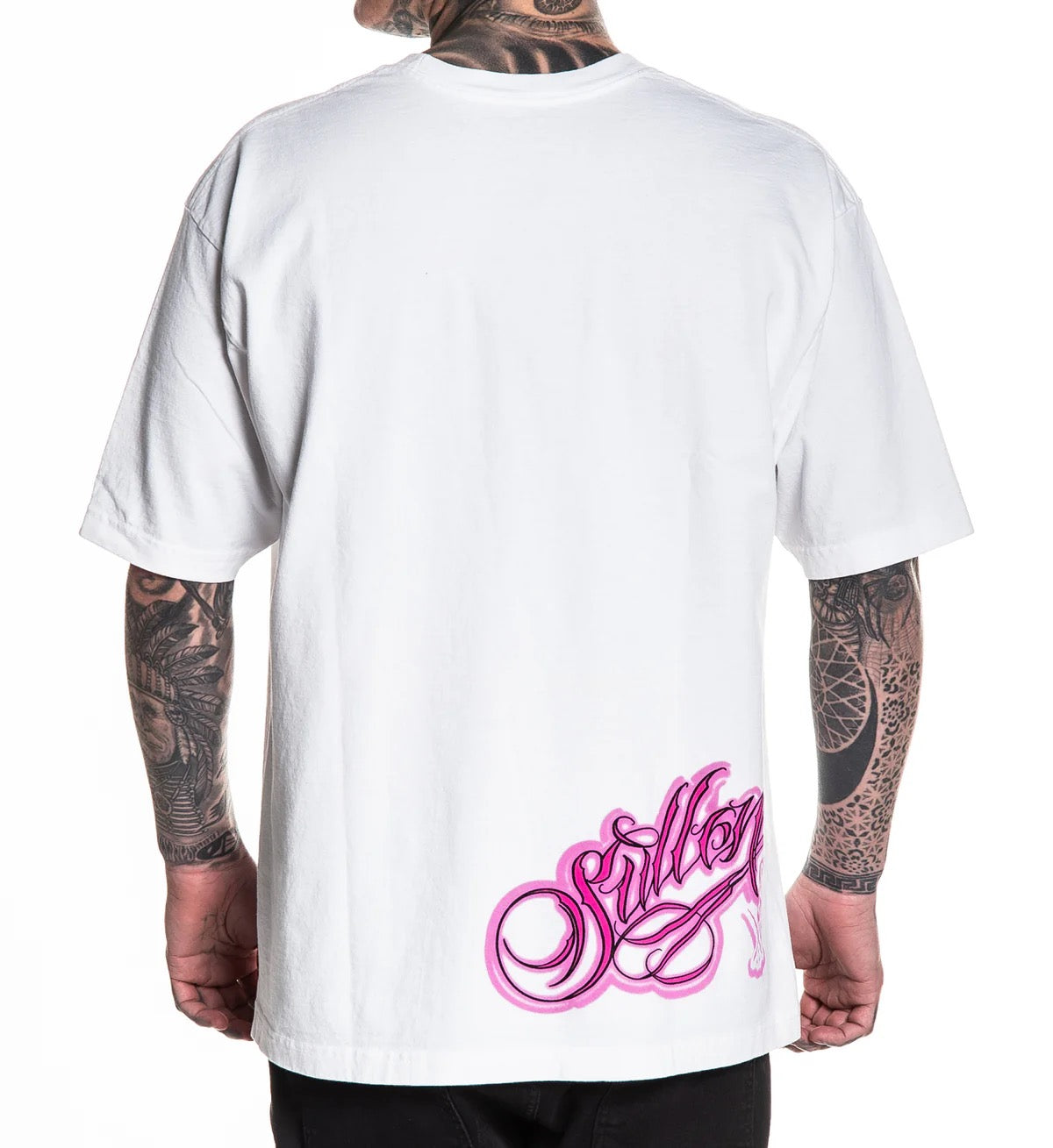 SULLEN CLOTHING SECRETE ANGEL '1 TON' OVERSIZED HEAVYWEIGHT PREMIUM WHITE T-SHIRT