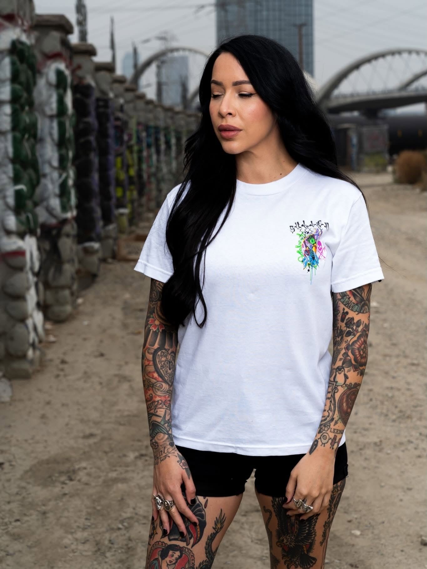 SULLEN CLOTHING CHEMICAL SWIRL WHITE STANDARD T-SHIRT