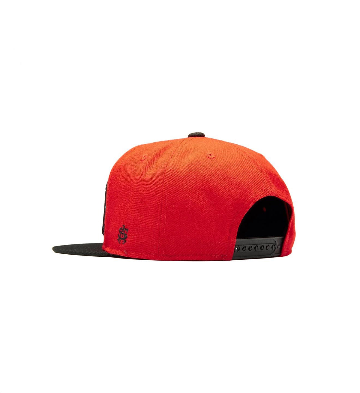 SULLEN CLOTHING FIDDY X MAGO RED & BLACK SNAPBACK CAP