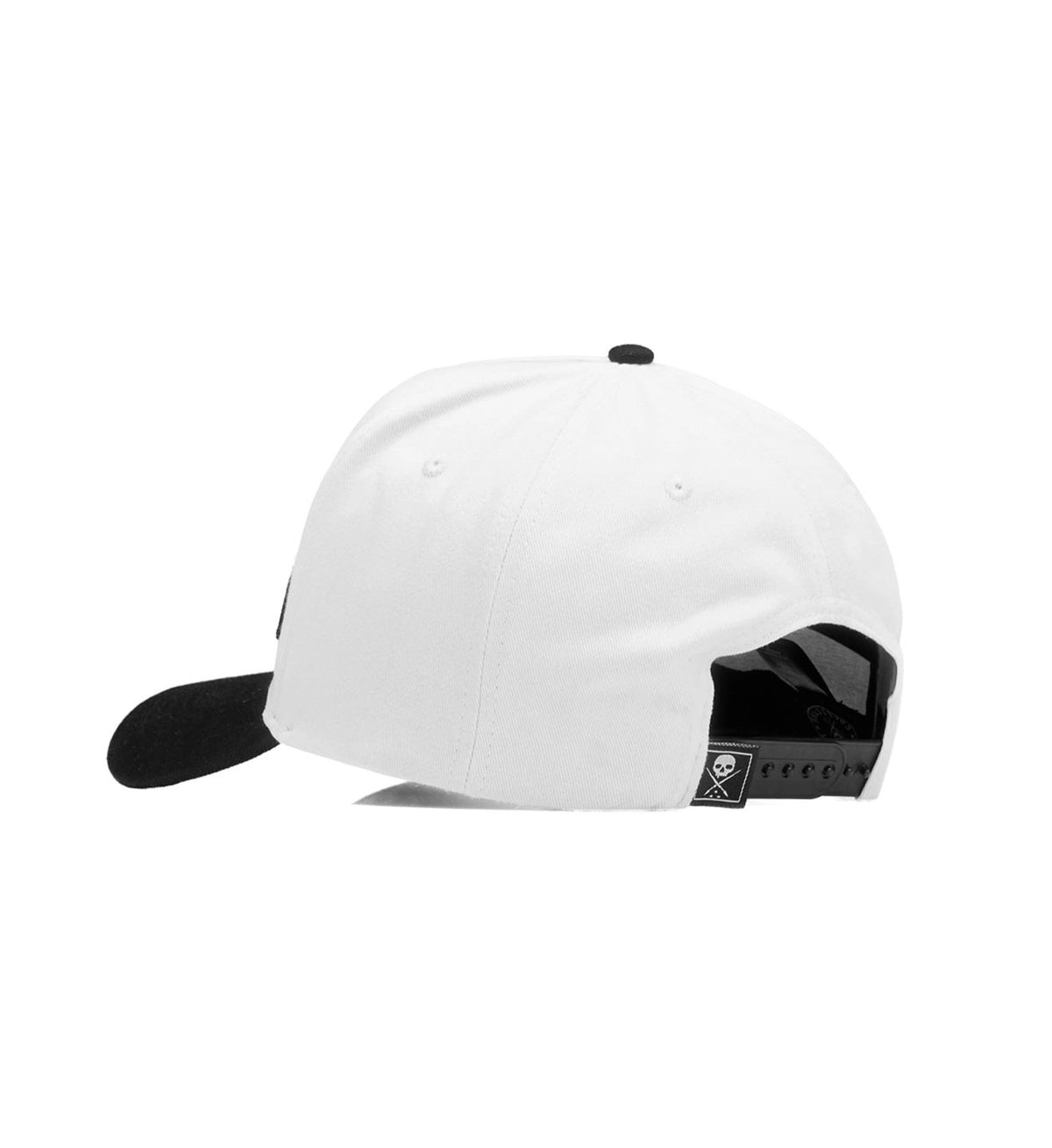 SULLEN CLOTHING PLEASURES OFF WHITE & BLACK SNAPBACK CAP