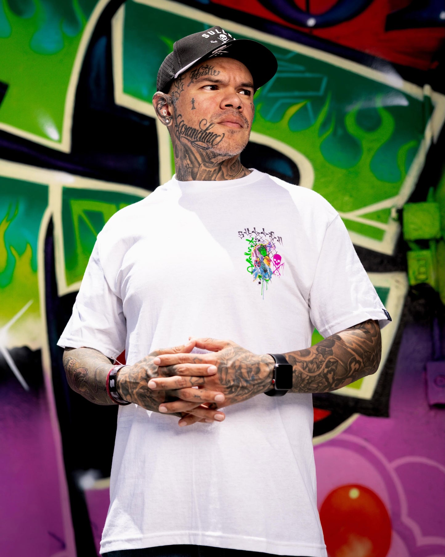 SULLEN CLOTHING CHEMICAL SWIRL WHITE STANDARD T-SHIRT