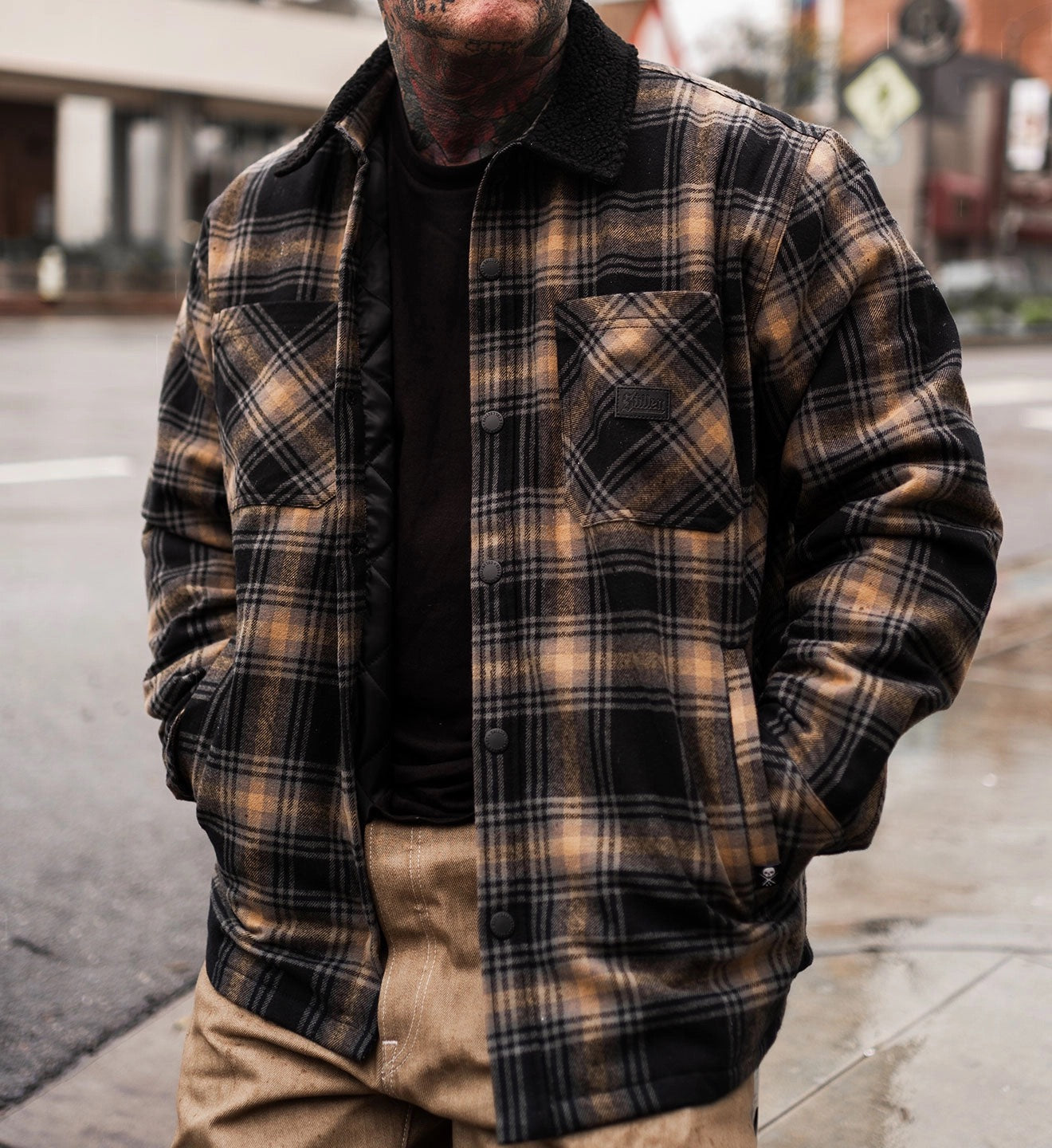 SULLEN CLOTHING  VORTEX QUILTED FLANNEL JACKET
