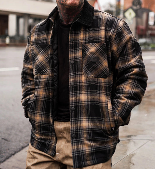 SULLEN CLOTHING  VORTEX QUILTED FLANNEL JACKET