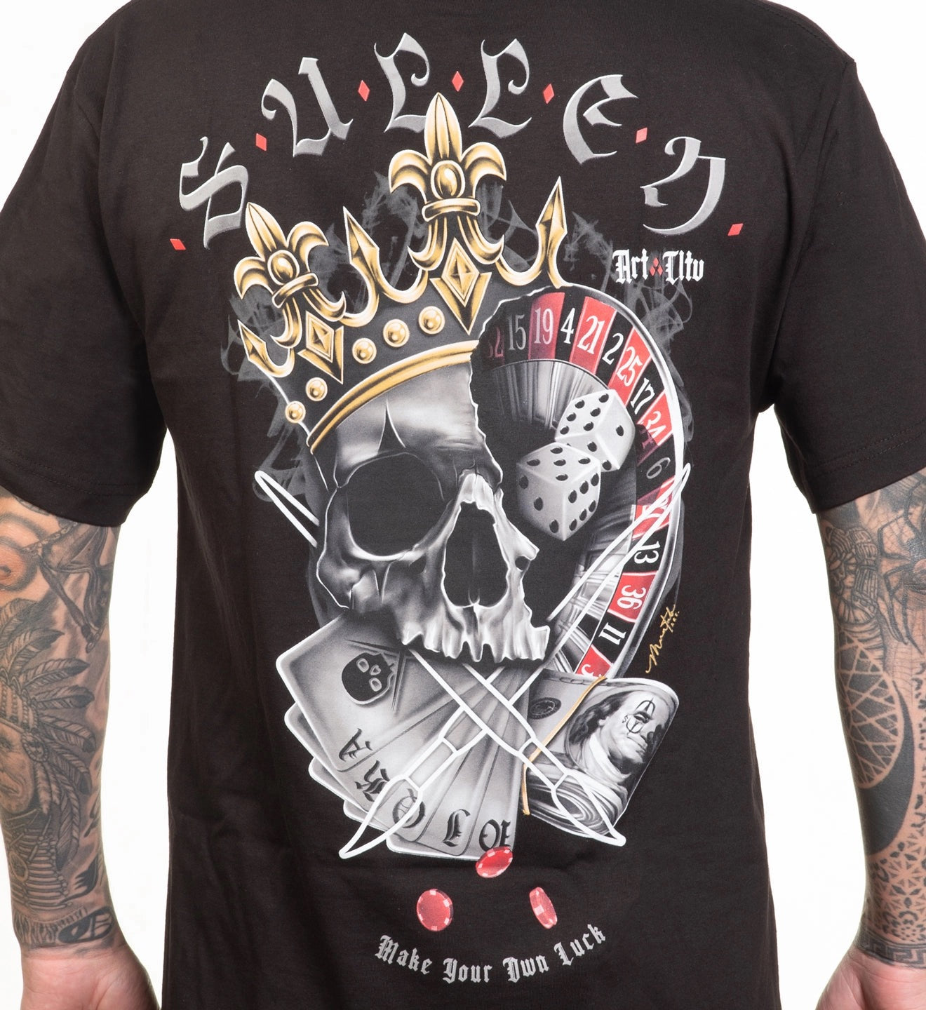 SULLEN CLOTHING MAKE YOUR LUCK STANDARD T-SHIRT