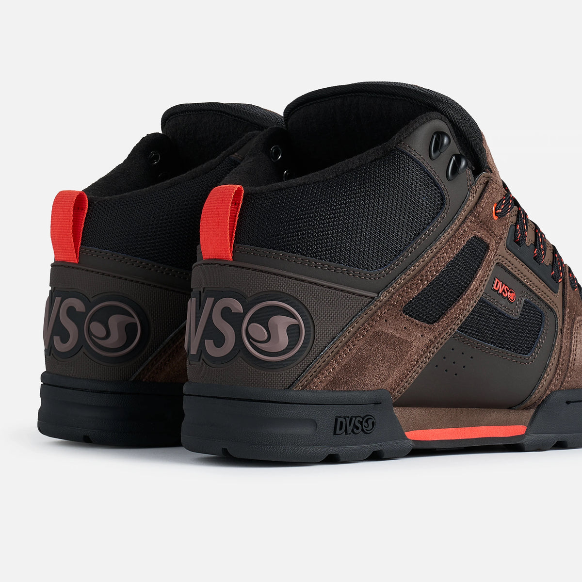DVS COMANCHE BOOT COFFEE BLACK ORANGE TRAINERS
