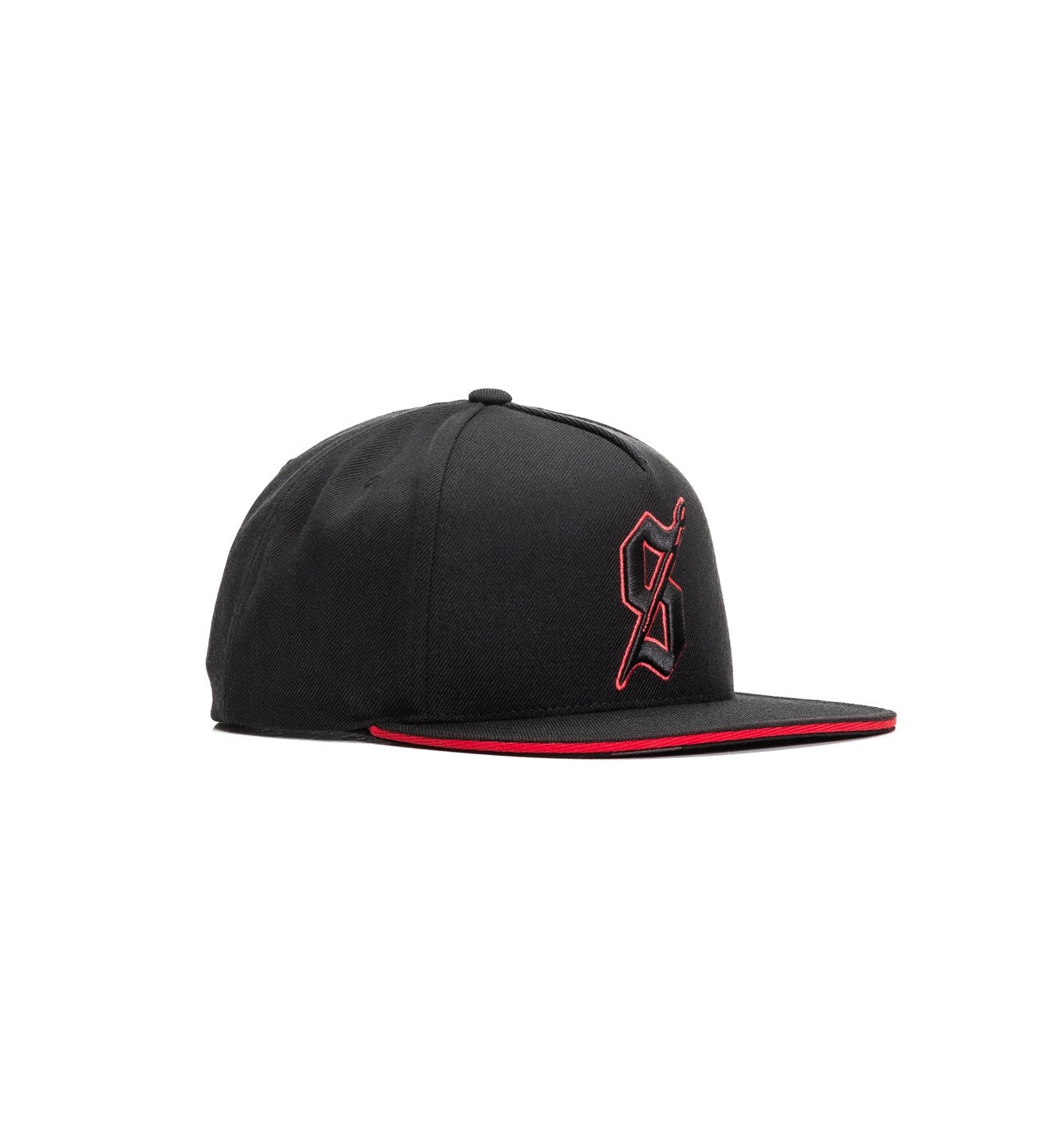 SULLEN CLOTHING STRIKE BLACK & RED SNAPBACK CAP HAT