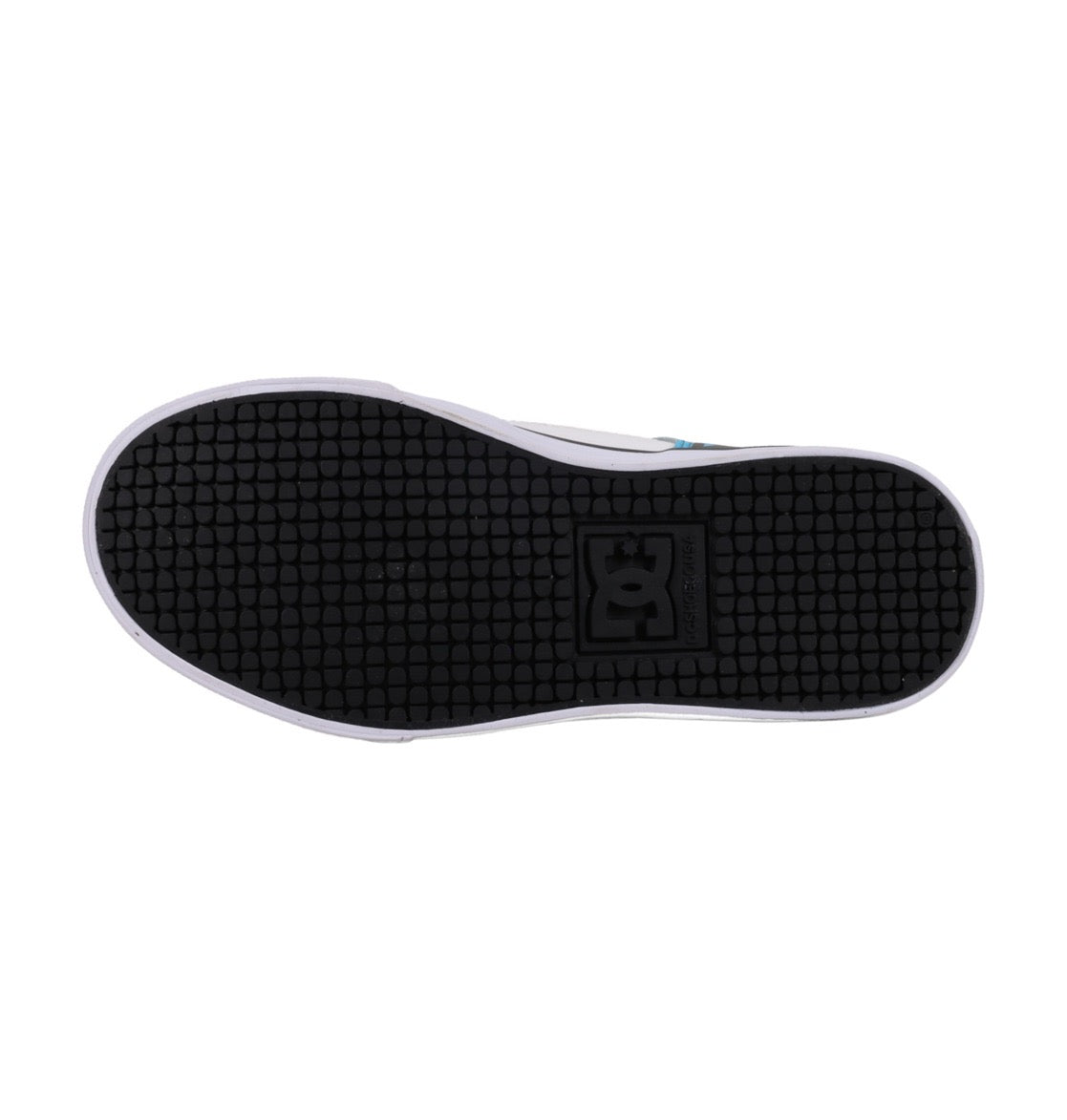 DC SHOES PURE WHITE BLUE RED YOUTH TRAINERS