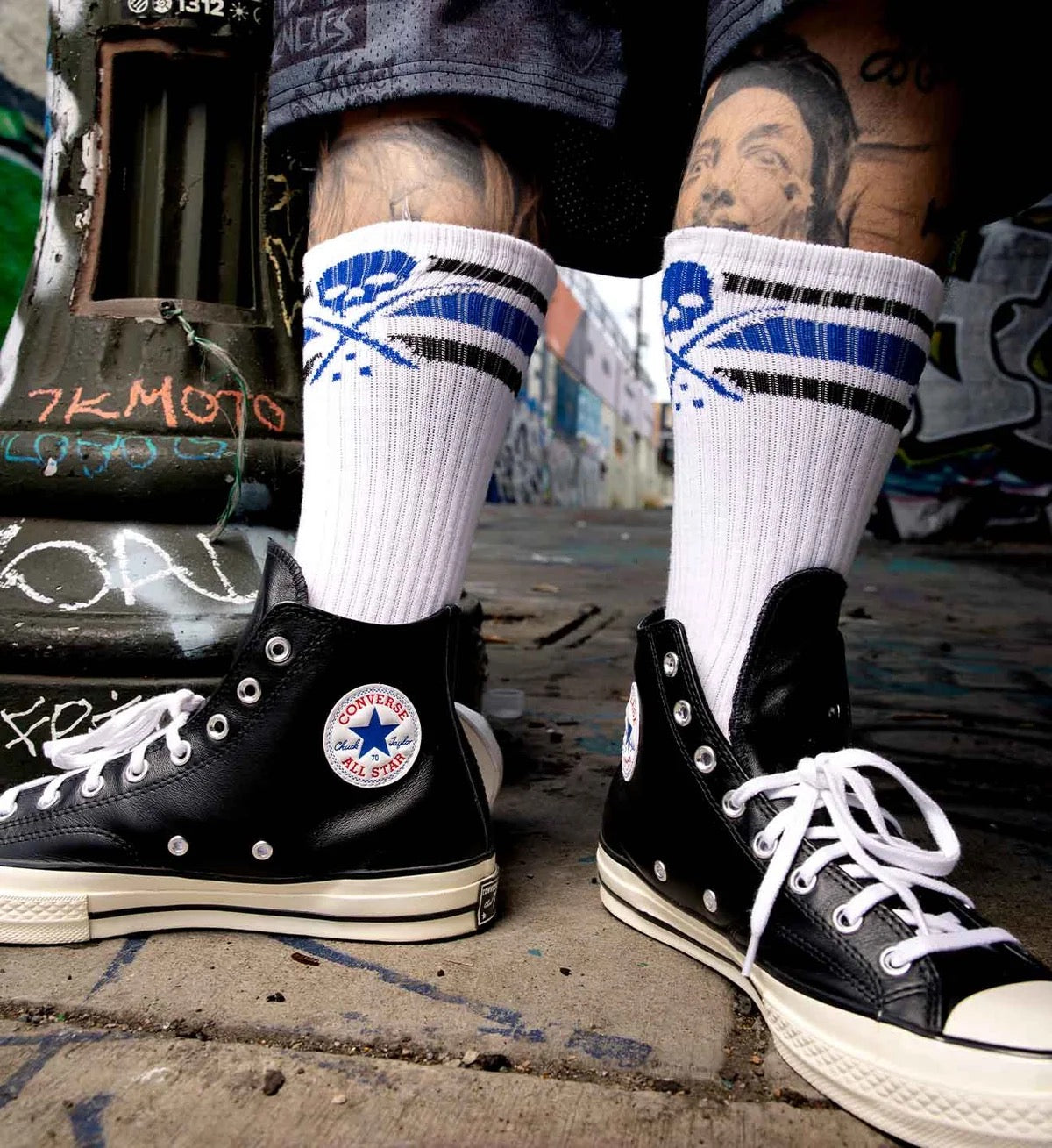 SULLEN CLOTHING X SUICIDAL TENDENCIES ST CYCO SOCKS (UK 6-11)