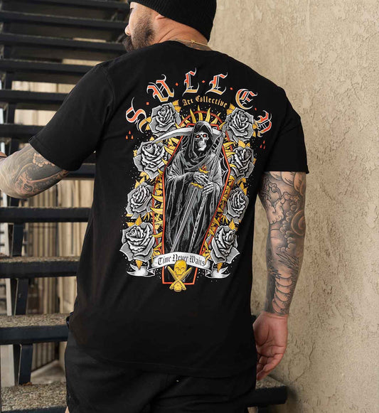 SULLEN CLOTHING TIME NEVER WAITS JET BLACK PREMIUM T-SHIRT